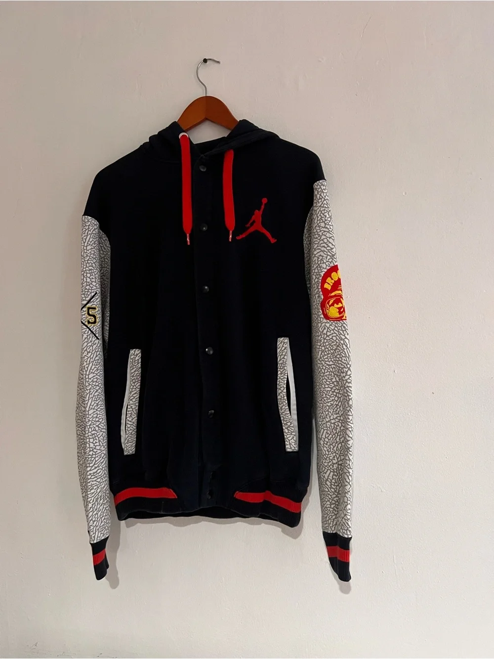 Vintage Nike Air Jordan Spike Lee Zip Up Hoodie Size Large Men’s Rare Patches